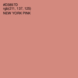 #D3897D - New York Pink Color Image